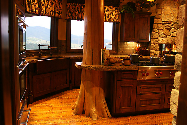 elegant rustic kitchen table