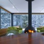 Contemporary Mountain Home Design Colorado by Michael P.Johnson: Interior Rustic Style House Fireplace