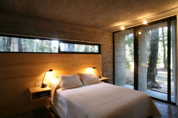 concrete bedroom interior furniture