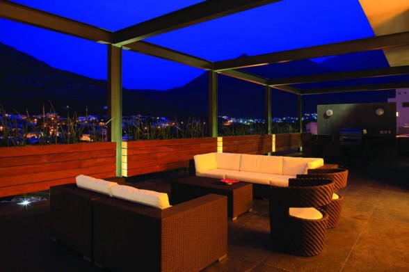 luxury beautiful patio terrace