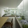 Modern Floral Japanese House Interior Design with Garden Inside: Floral Japanese Bathroom Design