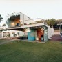 Modern Contemporary House Design with Artificial Roof Garden: Green Garden Layout