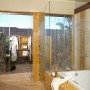 Fantastic Beach House Design for Family Vacation by Ownby Design Studio: Open Air Bathroom Design
