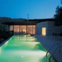 Contemporary Roof Top Outdoor Swimming Pool Design and Construction by GAD: Outdoor Swimming Pool Light
