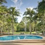 Green Tropical House Design with Outdoor Pool and Garden Inspiration: Tropical Outdoor Swimming Pool Design