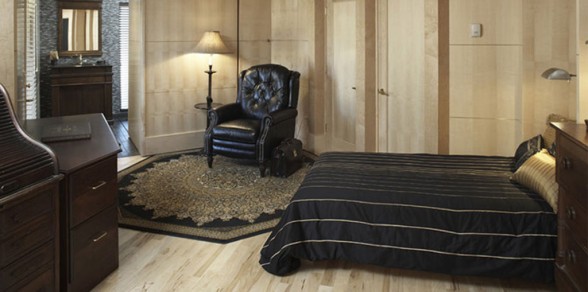 contemporary bedroom ranch house design