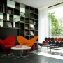 Modern Hotel with Artistic Furniture Interior Design / CitizenM: Contemporary Bookshelf Hotel Library Ideas