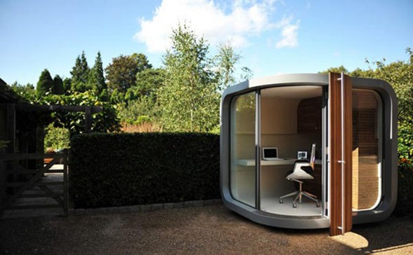modern prefab home office design