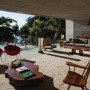 Luxury Concrete Beach House Designs with Outdoor Swimming Pool in Paraty, Brazil: Modern Open Air Balcony Designs