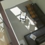 Contemporary Vintage Concrete Stone House Design and Decorating Idea: Simple Living Room Decor