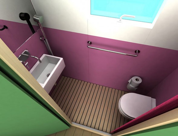 A Jonas Wagell’s Compact Mini House Architecture - Bathroom