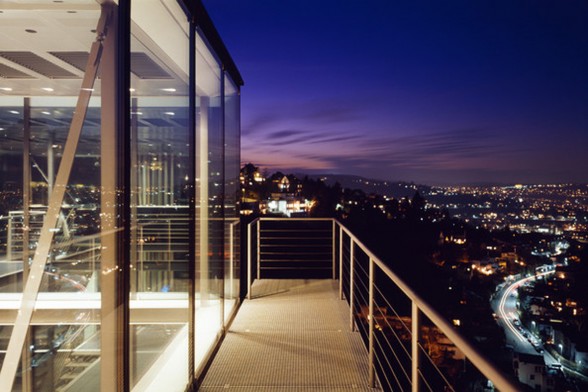 Amazing Glass House Architecture with Sustainable Features - Night View