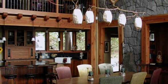 Cannon Beach Residence, A Saving Energy House Design by Nathan Good Architect - Dining Room