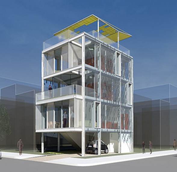 Cellophane House, a Modern Prefab Architecture - Overview