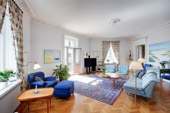 Contemporary Apartment Design with 7 Room Inside - Livingroom