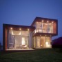 Cube Homes Malibu with Red Brick Architecture: Cube Homes Malibu With Red Brick Architecture   Yard