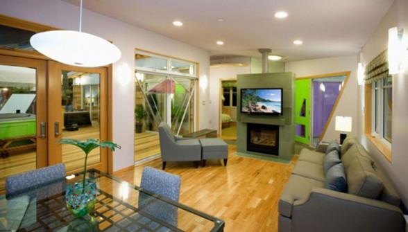 Eco-Fabulous Home Design by Architecton and Shelter Industries - Livingroom