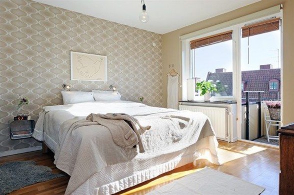 Great Interior Apartment Design in Sweden - Bedroom