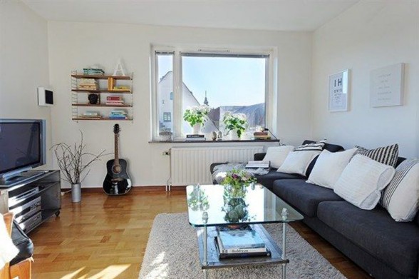 Great Interior Apartment Design in Sweden - Livingroom