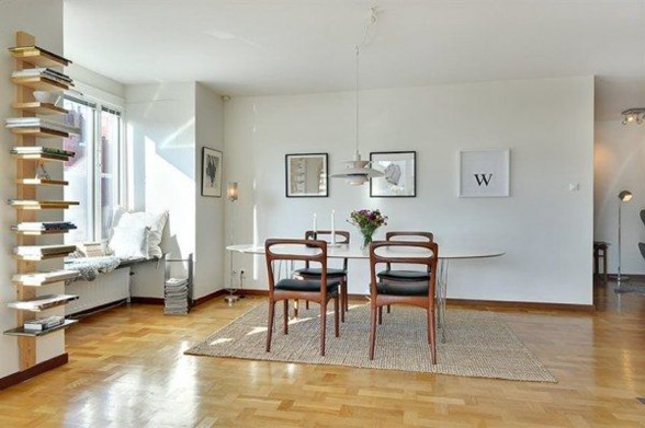 Great Interior Apartment Design in Sweden - Refectory