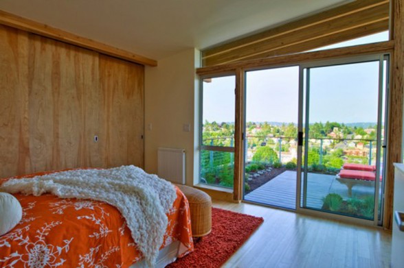 Green Eco-Friendly House Design in Columbia City - Bedroom