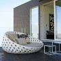 High-End Furniture in Modern Prefab House: High End Furniture In Modern Prefab House   Terrace