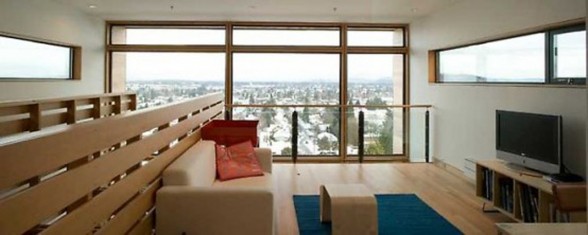Hill Modern House Design by Webster Wilson - Livingroom