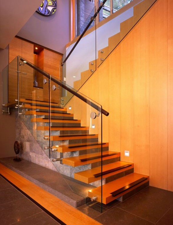 Luxurious Stone House Architecture by Fook Weng Chan - Stairs