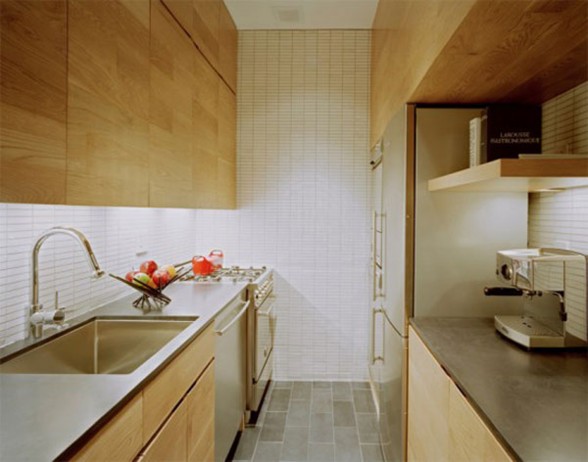 Maximized Space Apartment Design - Kitchen