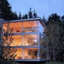Minimalist Design with Tree Inside The House by Undurraga Deves: Minimalist Design With Tree Inside The House By Undurraga Deves   Night View