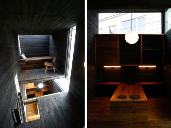 Modern Box-Geometric Prefab House Design  - Interiors