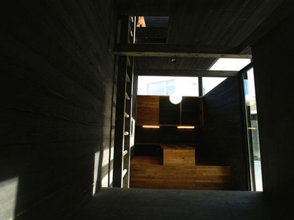 Modern Box-Geometric Prefab House Design - Stairs