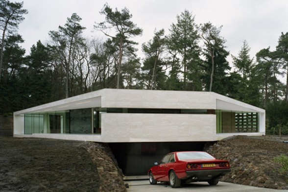Modern Design Glass Villa House by Powerhouse - Terrace
