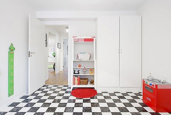 Modern White Interiors Design Apartment - Playing Room