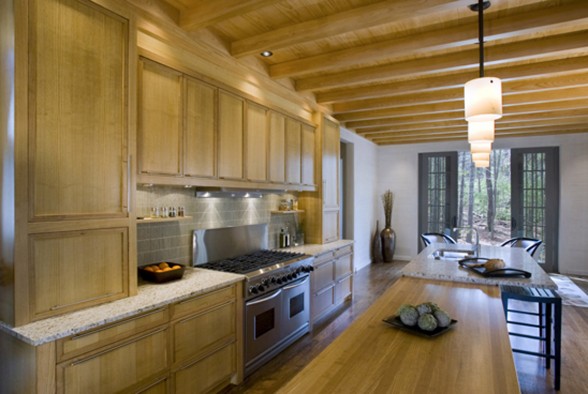 Natural Forest Environment Houses Design - Kitchen