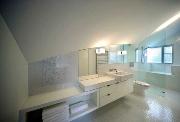 Puzzle-shaped House, an Experimental Green House Design - Bathroom