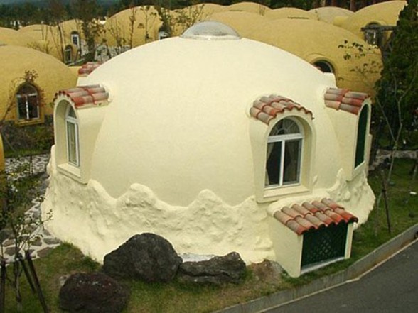 Styrofoam Prefab House by International Dome House Inc