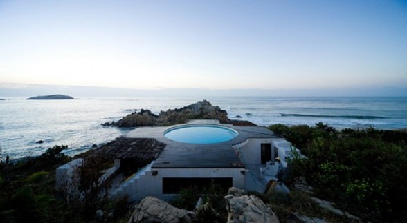 Swimming Pool on Roof House