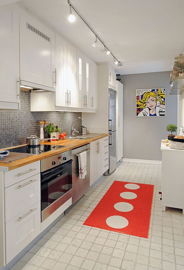 White Apartment in Swedish Inspiration - Kitchen