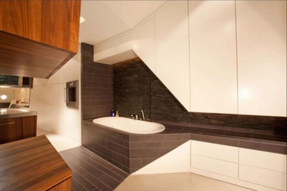 Wooden Interiors in Contemporary Loft Apartment - Wastafel