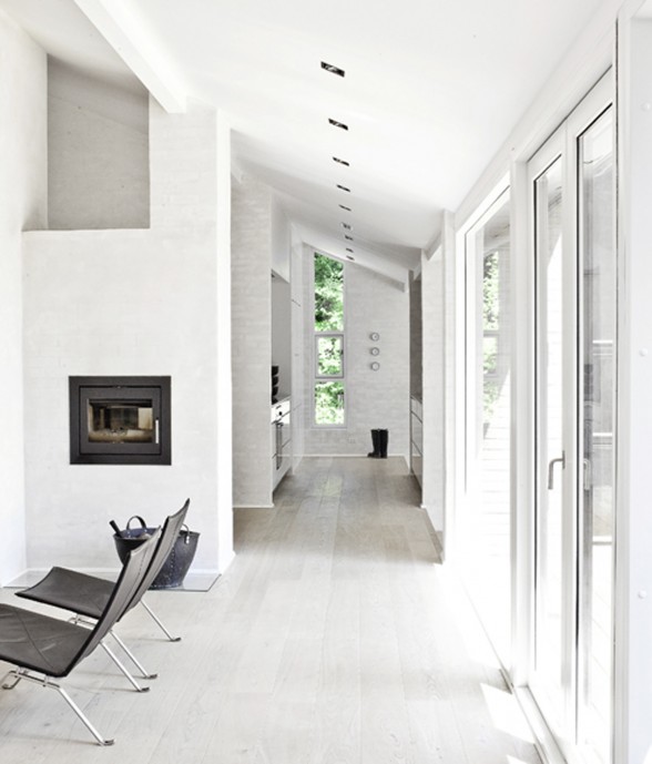 Beautifully Simple Interior in White Themes from NORM Architects - Alley