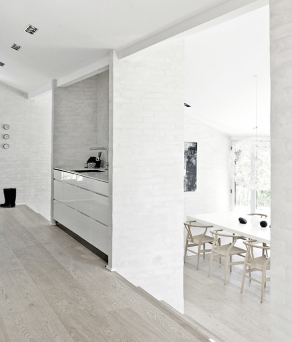 Beautifully Simple Interior in White Themes from NORM Architects - Kitchen