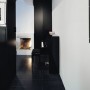 Elegant Black Apartment Inspiration by Erik Andersson Architects: Elegant Black Apartment Inspiration By Erik Andersson Architects   Fireplace