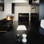 Elegant Black Apartment Inspiration by Erik Andersson Architects: Elegant Black Apartment Inspiration By Erik Andersson Architects   Livingroom
