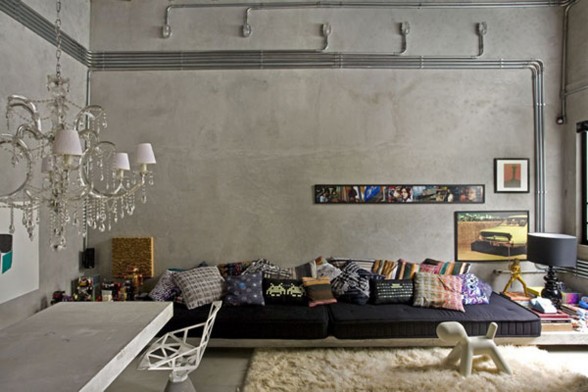 GT House, A Modern Apartment Ideas in Brazil - Livingroom