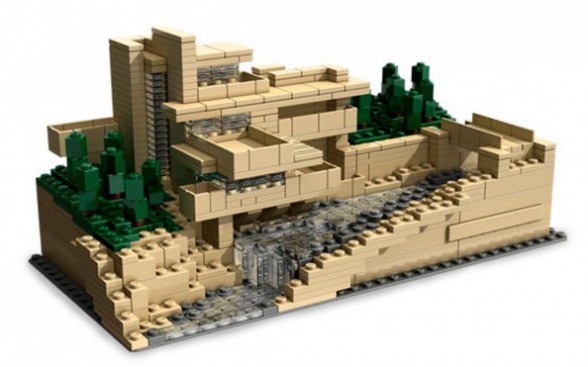 Gorgeous Fallingwater House Plans, Houses Built Over a Waterfall - Lego Architecture