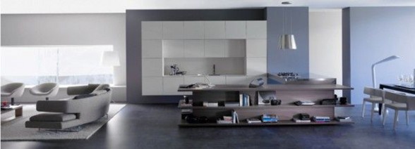 Integrated Living Room and Kitchen, Innovative Interior Ideas - Overview