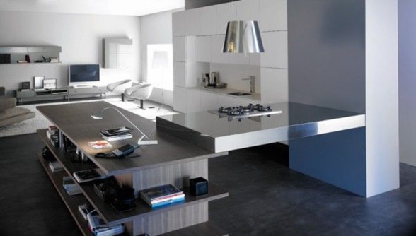 Integrated Living Room and Kitchen, Innovative Interior Ideas - Table