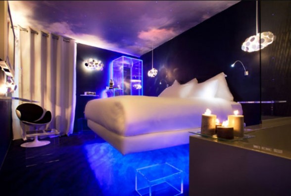 Levitation, The Blue Lamp Room Hotel Themes for Apartment Ideas - Livingroom