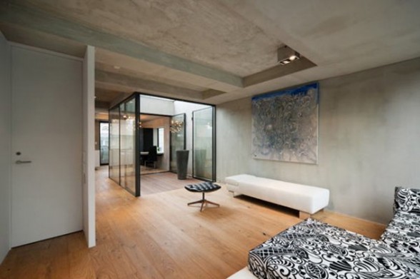 Modern Japanese Townhouse Architecture by Keiji Ashizawa - Livingroom